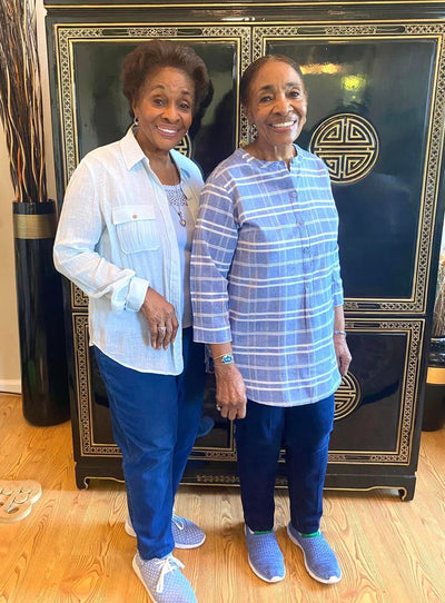 I just had to share side by side pictures of my beautiful Grandmother