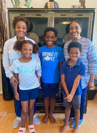 My Twin Grandmom with my singleton and my twins!! ❤️❤️❤️❤️❤️❤️