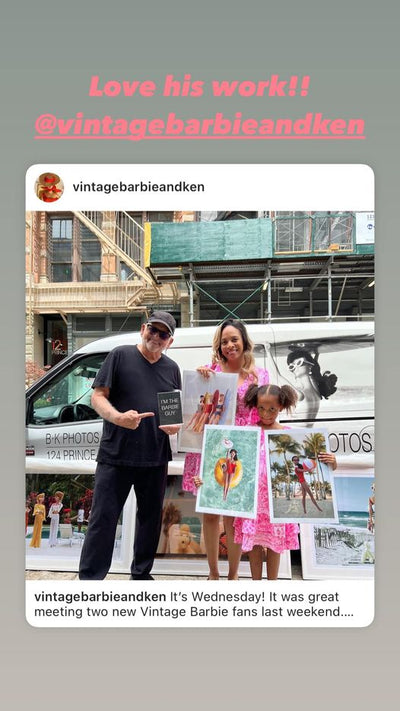 We took Fallon to Manhattan last weekend to check out some vintage Barbie