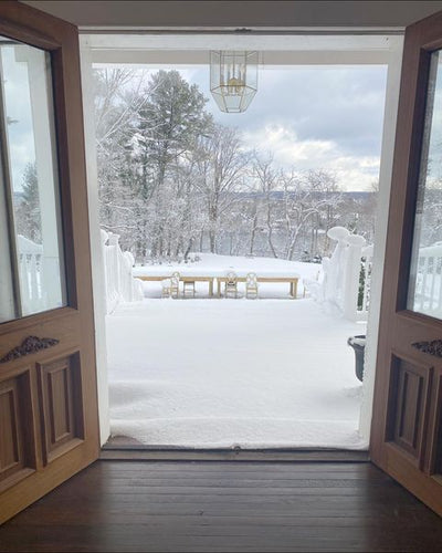 Sharing some more pics of the snow here on the property. ❄️