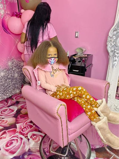 Fallon’s first time getting her hair done professionally!