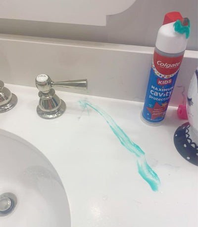 I’m currently dealing with….Toothpaste! Lol