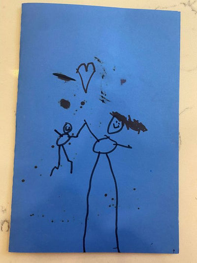 Fitzgerald drew a picture of me and him. I’m going to frame it and hang it up.